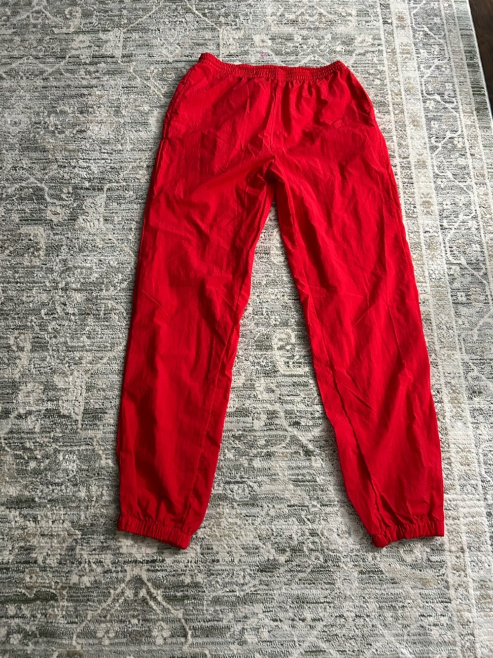 Marlboro Bright Red Elastic Waist Pants size large